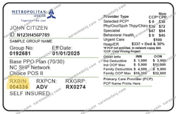 Lesotho health insurance card